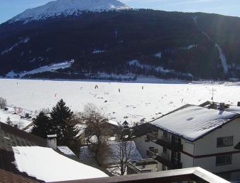 Ausblick auf den Reschensee