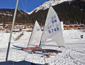 Eissegler am Reschensee