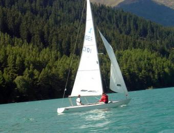 Segeln auf dem Reschensee