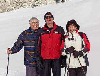 Winterwanderung in Reschen