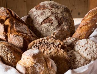 Diversi tipi di pane fresco