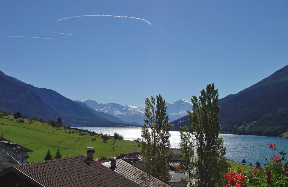 Ausblick auf den Reschensee